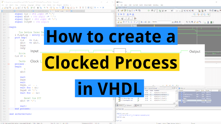 How to create a clocked process in VHDL