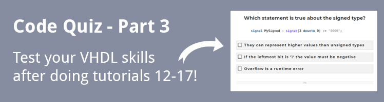 VHDL Tutorial Code Quiz - Part 3