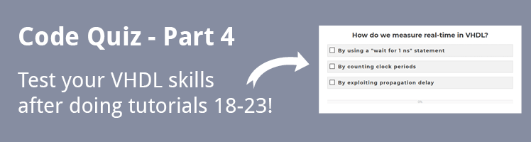 VHDL Tutorial Code Quiz - Part 4