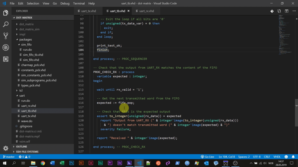Coding VHDL in VSCode