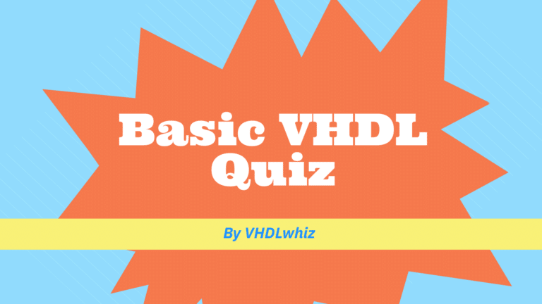 Basic VHDL quiz - All questions